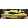 Image 3 : James Beam 1957 Hot Rod China Decanter - Yellow with Flames - No Box - Full