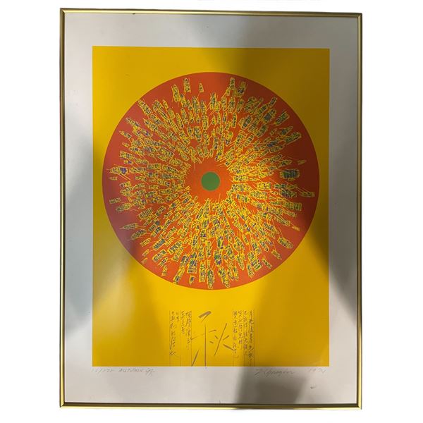 1974 Signed "Autumn"  Limited Edition Print, No. 13/175 - Framed Dimensions: 22" x 29"