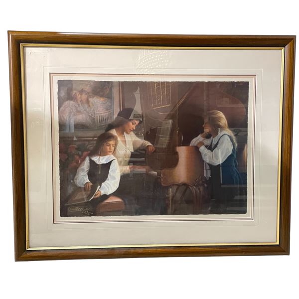 1990 Robert Olsen "Evening Calm" Ltd. Edition Print #2453/4668 - Triple Matted - Framed Dimensions: