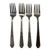 Image 1 : 4 Antique Northumbria Sterling Silver 6.5"  Forks - Total Weight: 129 grams