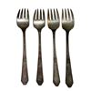 Image 2 : 4 Antique Northumbria Sterling Silver 6.5"  Forks - Total Weight: 129 grams