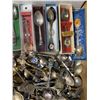 Image 2 : Tray of 100 Vintage Souvenir Spoons - Approximate Count