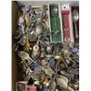 Image 3 : Tray of 100 Vintage Souvenir Spoons - Approximate Count