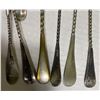 Image 4 : 20+ Vintage Twist Handle Soda Shop & Demitasse Spoons - Variety of Silver Companies - Believed to be