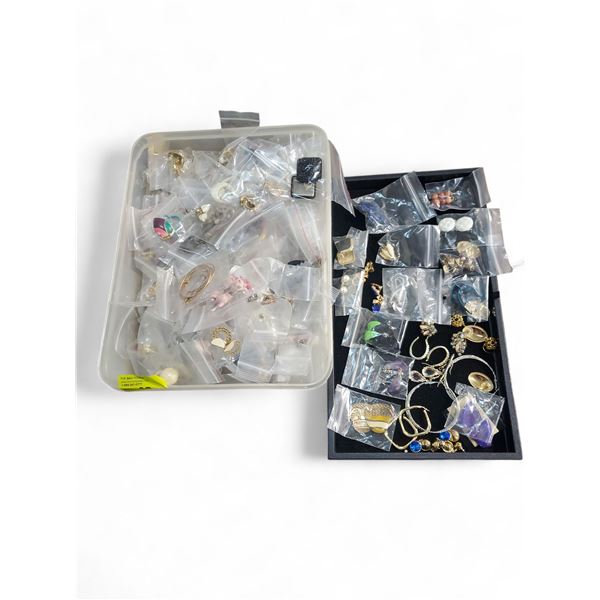 420 Pairs of Vintage and Retro Earrings - Majority are post but some are clip or screw back