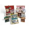 Image 1 : 3 Vintage Jewelry Boxes with Contents - Cuff Links, Nygard Chain, Tie Clips, Money Clips and More