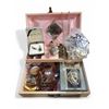 Image 2 : 3 Vintage Jewelry Boxes with Contents - Cuff Links, Nygard Chain, Tie Clips, Money Clips and More
