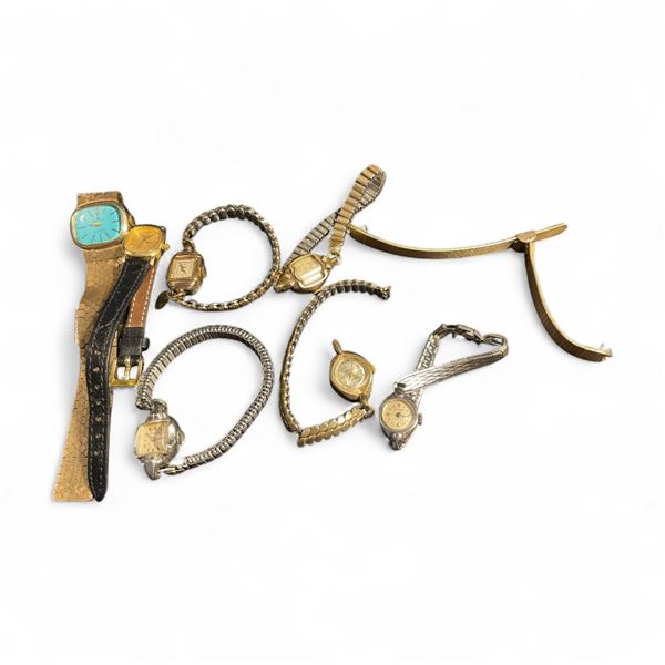 7 Ladies Vintage Watches - Unitron Incabloc, Bulova, Wittnauer and More - Used condition - Includes