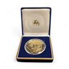 Image 1 : Gold Plated 1862-1997 Hong Kong Military Service Corp Medal HKMSC - In Capsule in Original Presentat