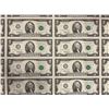 Image 2 : Uncut Sheet of 32 USA 1995 Two Dollar Bills -  F Prefix Serial Numbers - In protective tube