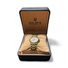 Image 1 : OLMA 25 Jewel 18KT Gold Plated Incabloc Wrist Watch - Swiss Made - 31mm face - Extra Link - In origi