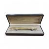 Image 1 : Dunhill Gemline Gold Plated Barley Black Clip Ballpoint Pen in Original Box