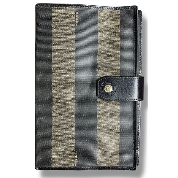 Fendi Vintage Stripe Continental Wallet - Authenticity Not Verified