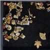 Image 3 : Over 200 Vintage Fashion Brooches and Collector Pins  - Variety of Styles and Materials - Black Tray