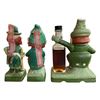 Image 3 : 3 Vintage Hoffman Ceramic Whiskey Decanters Includes “Mr. Lucky Amaretto" with Whiskey, 197