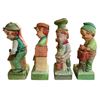 Image 2 : 4 Vintage 1975 Hoffman Ceramic Whiskey Decanters, Includes "Mr. Carpenter", "Mr. Plumber", "Mr