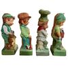 Image 4 : 4 Vintage 1975 Hoffman Ceramic Whiskey Decanters, Includes "Mr. Carpenter", "Mr. Plumber", "Mr