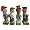 Image 4 : 4 Vintage 1977 Hoffman Ceramic Whiskey Decanters, Includes "Mr. Fireman", "Mr. Blacksmith", "Mr. Sto
