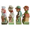 Image 2 : 4 Vintage 1978 Hoffman Ceramic Whiskey Decanters, Includes "Mr. Baker", "Mr. Butcher", "Mr. Carpente