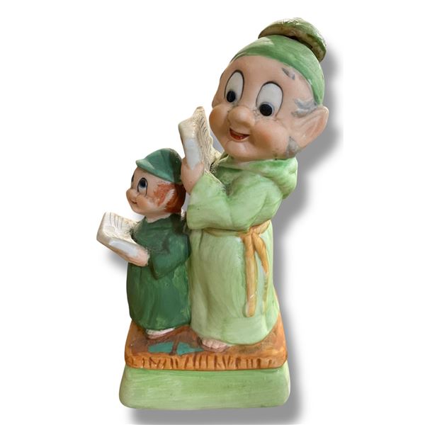 Vintage 1982 Hoffman "The Carolers" Ceramic Whiskey Decanter Empty