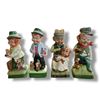 Image 1 : 4 Vintage 1980 Hoffman Ceramic Whiskey Decanters Empty, Includes "Mr. Tourist", "Mr. Salesman", "Mr.
