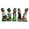 Image 2 : 5 Vintage 1980 Hoffman Ceramic Whiskey Decanters Empty, Includes "Mr. Tourist", "Mr. Farmer", "Mr. R