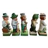 Image 4 : 5 Vintage 1980 Hoffman Ceramic Whiskey Decanters Empty, Includes "Mr. Tourist", "Mr. Farmer", "Mr. R