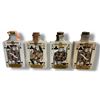 Image 1 : 4 Vintage 1971 Garnier Playing Card Empty Mini Decanters, Includes 2 Jacks, Queen, and King of Clubs