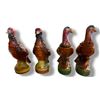 Image 1 : 4 Vintage 1980s Austin Nichols Wild Turkey No.1 (2 pcs) and No. 4 (2 pcs)" Empty Mini Ceramic Liquor