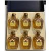 Image 2 : Rare Vintage 1974 Crown Royal Miniatures Gift Set - Six 50ml Bottles of Canadian Whiskey - in Excell