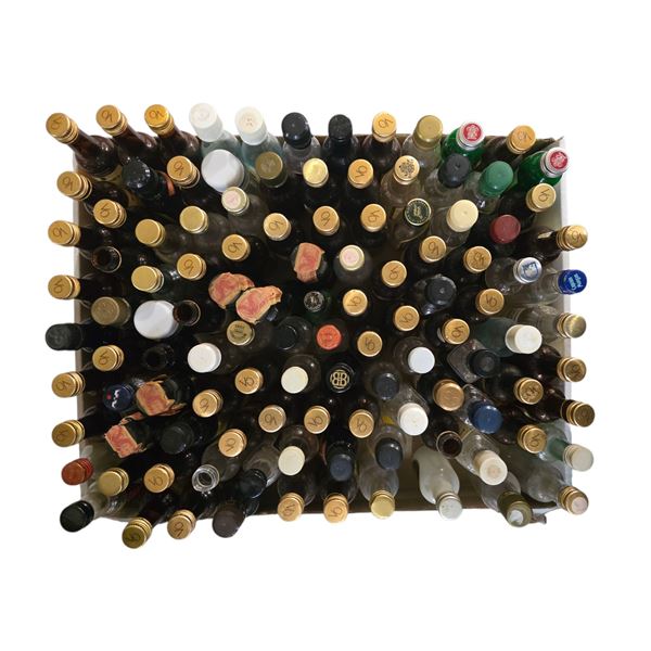 Large Assorted Miniature Empty Liquor Bottles - Featuring Brands Such as Jim Beam, Captain Morgan, a