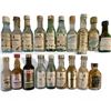 Image 2 : 32 Miniature Empty Liquor Bottles - Featuring Brands Such as Bacardi, Captain Morgan, and Amaretto