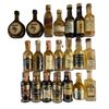 Image 1 : 21 Miniature Empty Liquor Bottles - Featuring Brands Such as Windsor Canadian, and Arrow Flavored Br