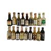 Image 2 : 21 Miniature Empty Liquor Bottles - Featuring Brands Such as Lord Calvert, Black Velvet, and Schenle