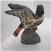 Image 3 : 2 Vintage 1977 Ski Country "Red Tailed Hawk" Empty Ceramic Bourbon Whiskey Decanters - Includes 1 Fu