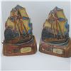 Image 2 : 3 Vintage 1970 Hudson's Bay Canadian Rye Whisky Empty Decanters "Nonsuch", Includes 2 Full-Size and