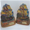 Image 2 : 3 Vintage 1970 Hudson's Bay Canadian Rye Whisky Empty Decanters "Nonsuch", Includes 2 Full-Size and