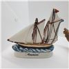 Image 3 : Dug's West Indies Decanter Empty 1974 and Famous Firsts Yacht America 1978 Ceramic Figurine Collecti