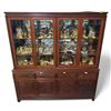 Image 1 : Large China Cabinet with Hutch Top - Carved Dragon Design Panels - 20" x 72" x 88" tall
