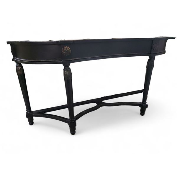 NeoClassical Design Black Console Table - Approx. H30.5" x W58" x D16"