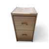 Image 1 : Mid-Century Modern Two-Drawer Nightstand