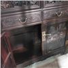 Image 2 : Chinese Qing-Style Carved Hardwood Cabinet, Approx. 78.5" Tall
