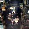 Image 3 : Vintage Chinese Black Lacquer Sideboard, Approx. H32" x 48" x 18"