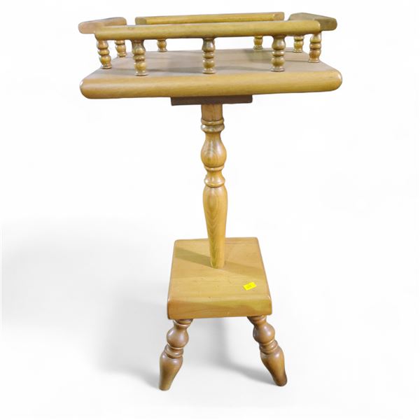 Vintage French Telephone Table, H25" x 12" x 9.5"