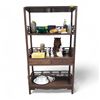 Image 1 : Chinese Ming-Style Scholar's Fretwork Display Shelving Unit - 71" Tall