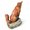 Image 2 : 1970s Ski Country "Red Fox on a Log with Rabbit" Bourbon Whiskey  Decanter - 10" tall