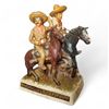 Image 1 : 1970s "Pancho Villa & Rodolfo Fierro" 1.6 Oz. Tequila  Decanter - 7" tall - Empty