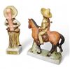 Image 2 : Two 1970s "Pancho Villa" 1.6 Oz. Tequila Decanters - 6" tall-  Empty