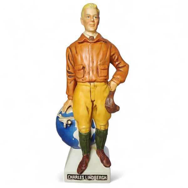 Vintage McCormick "Charles Lindbergh" Liquor Decanter - 13" tall - Empty