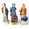 Image 2 : 3 Vintage McCormick  2 Oz. Mini Liquor Decanters - "Jesse James, John Paul Jones, Charles Lindbergh"